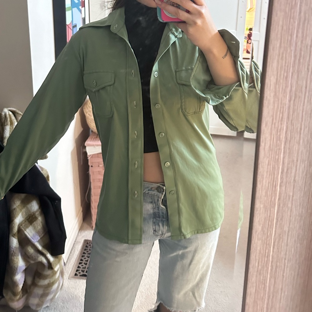 Vintage Green cowboy shirt